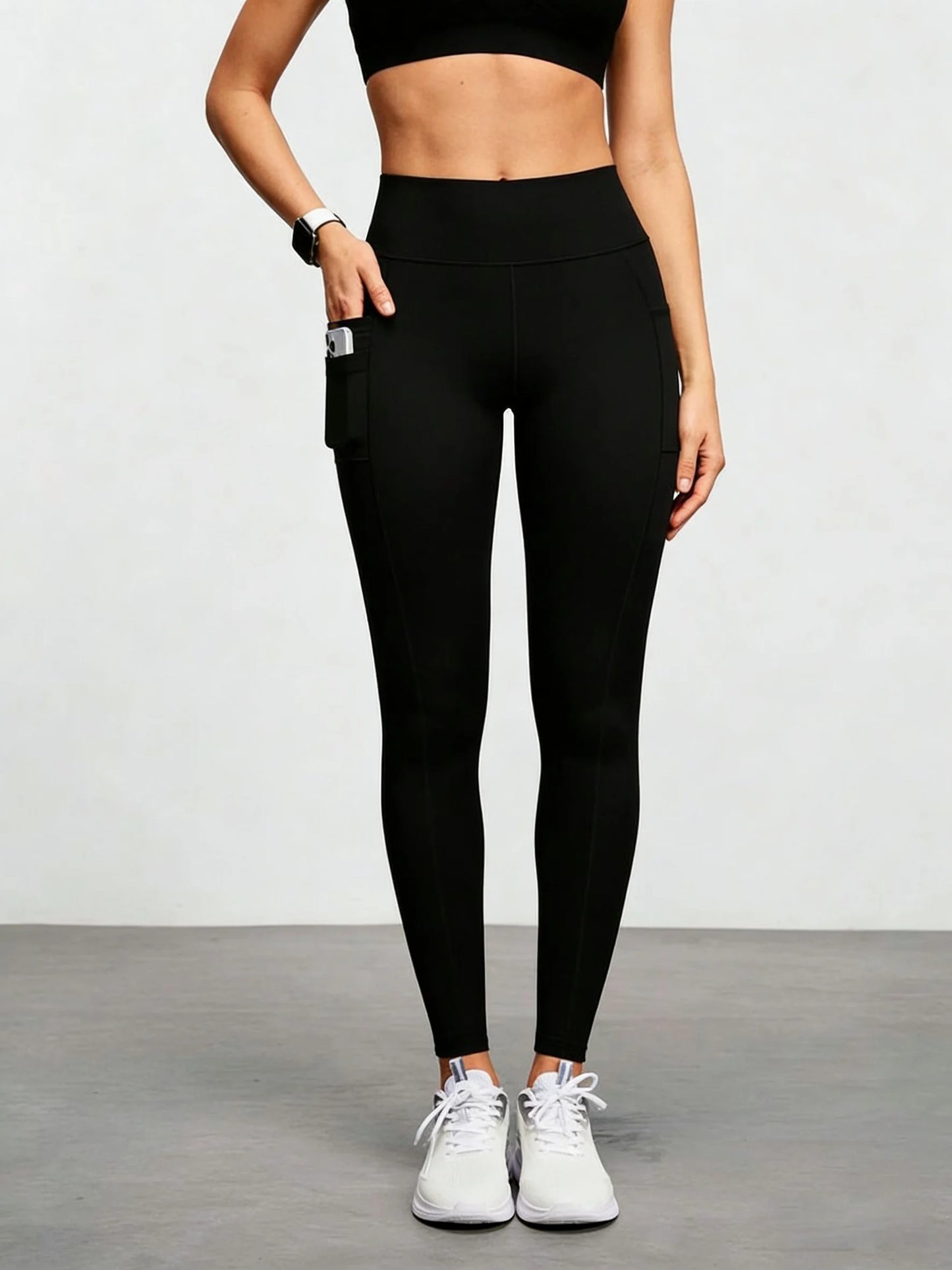 Leggings Yoga Donna Premium con Tasca | Vita Alta Modellante, Anti-Squat & Push-Up