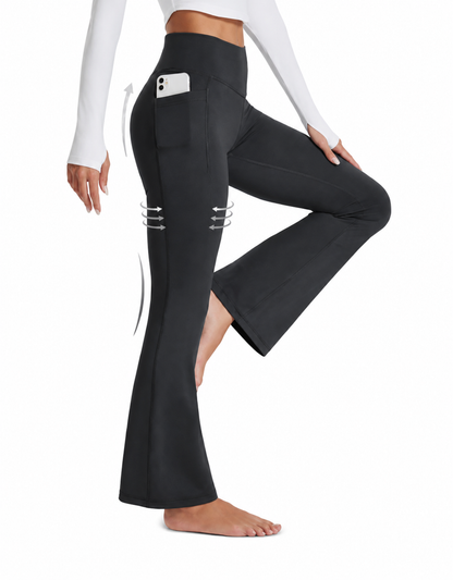 Leggings Donna Vita Alta Gamba Larga Sculpt Premium