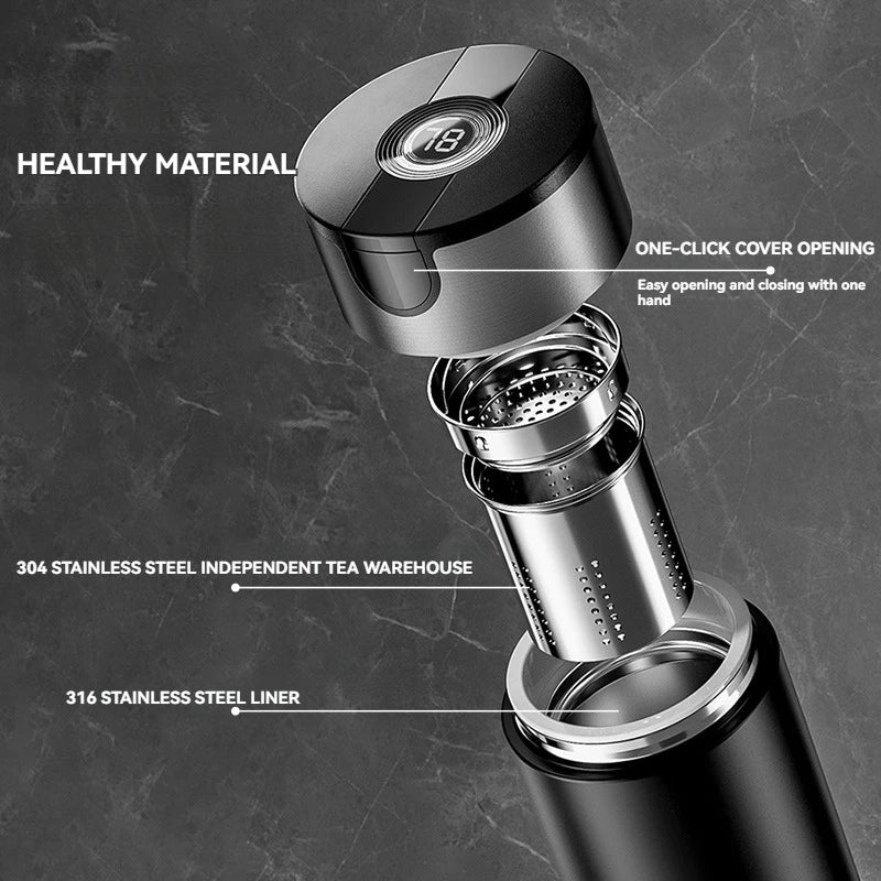 Thermos in Acciaio Inox con Apertura a Scatto