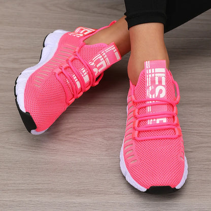 Scarpe sportive da donna Mesh Leggero Morbid sweat Cintura da jogging Traspirante Moda Sport Walking Scarpe casual da tennis basse per uomo