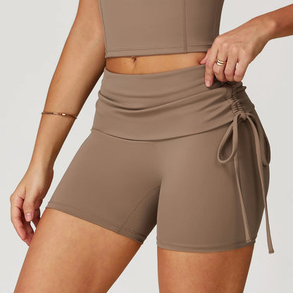 Short sportivi da donna a vita alta con effetto push-up