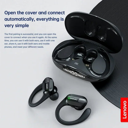 Lenovo XT80 Auricolari Wireless con Ganci e Microfono