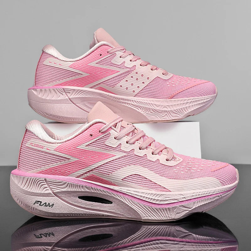 Scarpe dalla corsa sportiva dell'uomo per maratona con piastra in carbonio Cuscino d'aria Scarpe dalla ginnastica dalla lezione Leggere di Donna Calzature dal jogging per l'escursionismo