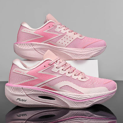 Scarpe dalla corsa sportiva dell'uomo per maratona con piastra in carbonio Cuscino d'aria Scarpe dalla ginnastica dalla lezione Leggere di Donna Calzature dal jogging per l'escursionismo