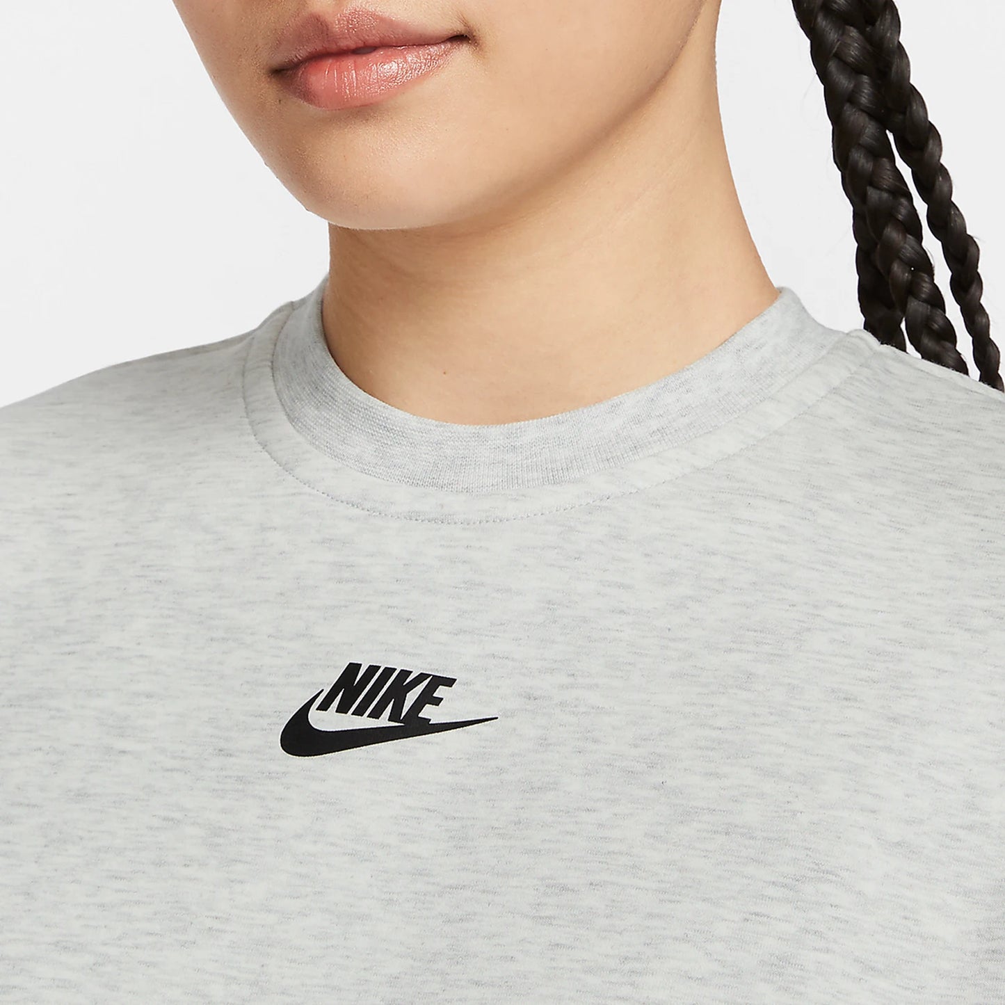 Maglia casual traspirante maniche con scollo all-around da donna nuova maglia ufficiale Nike FQ1851-013