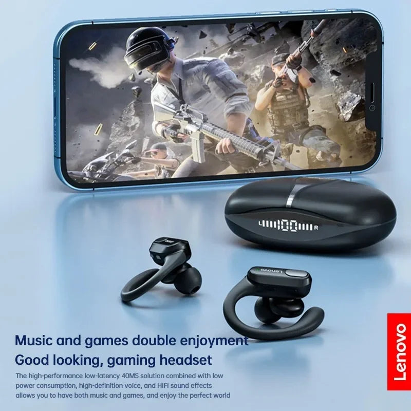 Lenovo XT80 Auricolari Wireless con Ganci e Microfono