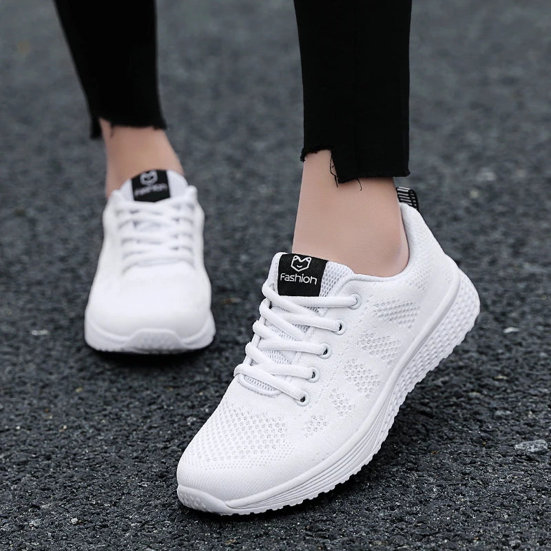 Scarpe sportive da donna Sneakers con plateau alla moda Scarpe basse da donna spring estate Scarpe da corsa per donna Scarpe casual Mesh Jogging Tennis