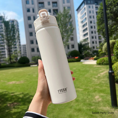 Borraccia Termica in Acciaio Inox 750 ml con Cannuccia