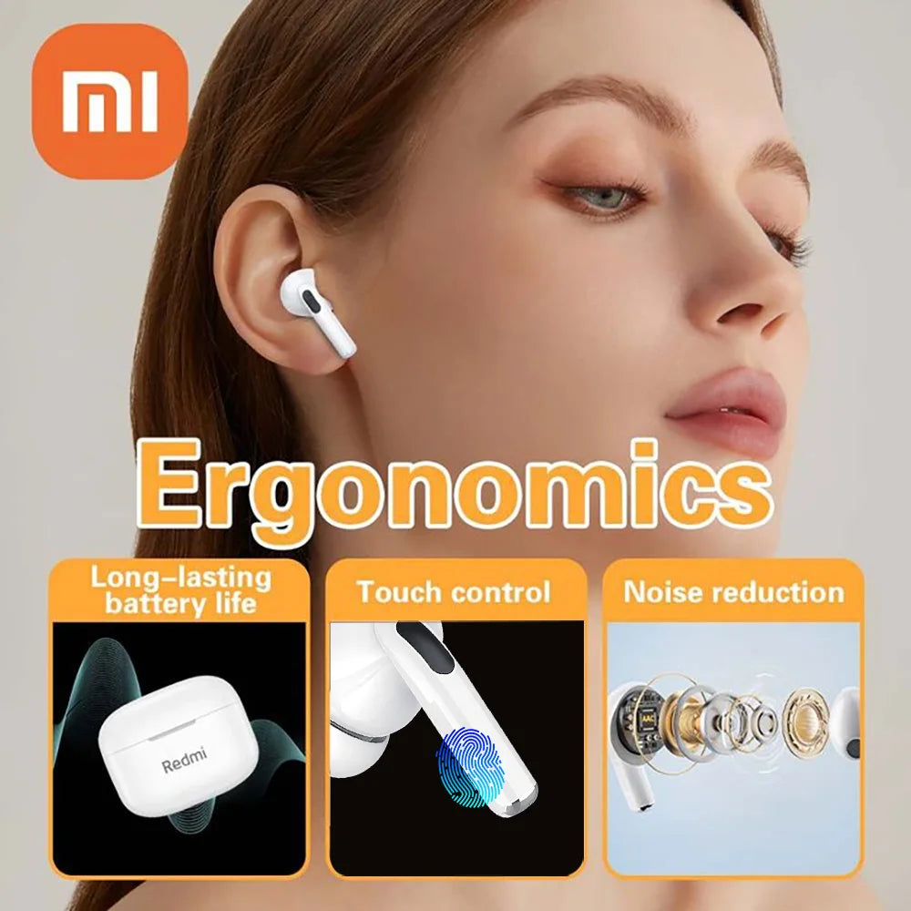 XIAOMI Redmi Auricolari Bluetooth Touch Control Cuffie wireless Cuffie stereo hi-fi Auricolari intrauricolari con riduzione del rumore Microfono HD