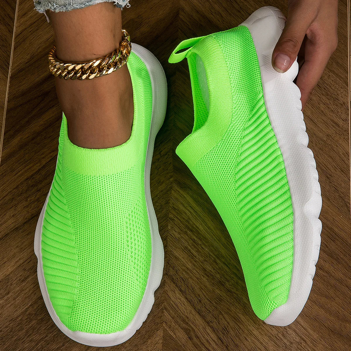 Sneakers in Mesh da Donna – Comfort Slip On