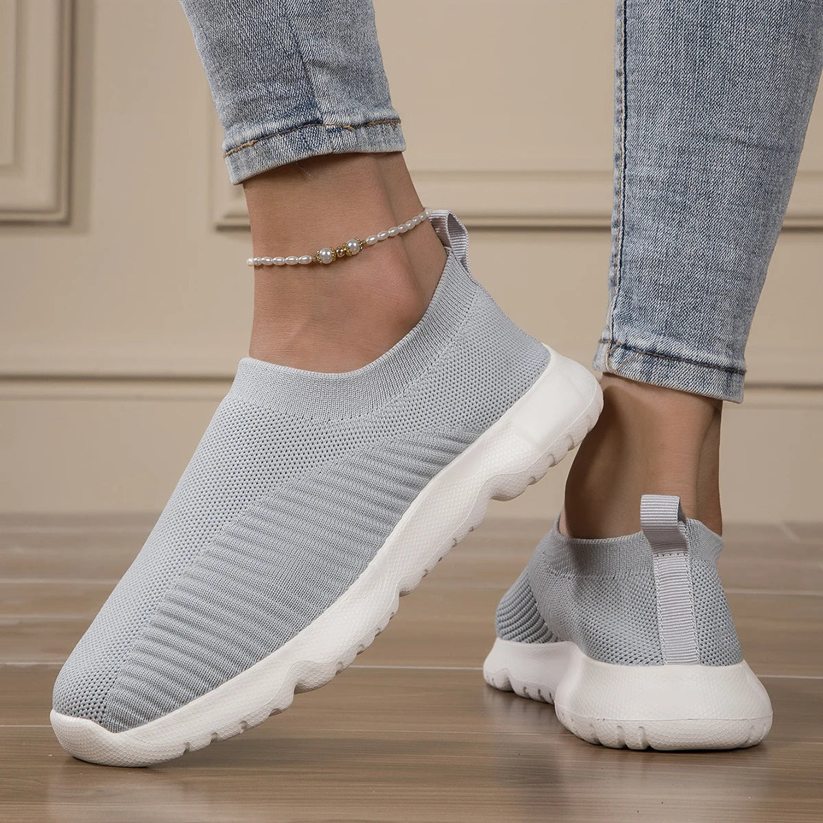Sneakers in Mesh da Donna – Comfort Slip On