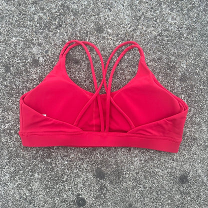 Reggiseno sportivo incrociato con imbottitura