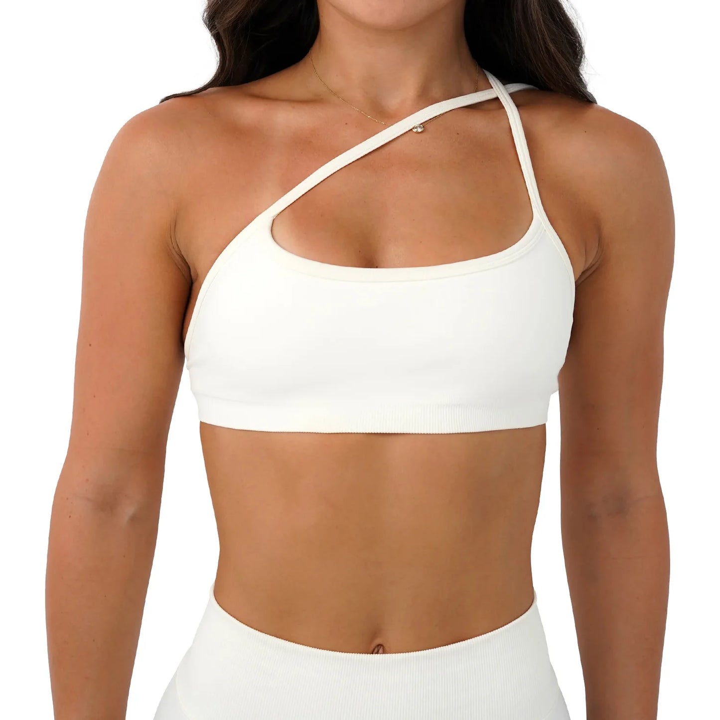 Soutien-gorge yoga senza cuciture con spalline convertibili