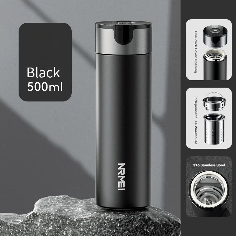 Thermos in Acciaio Inox con Apertura a Scatto