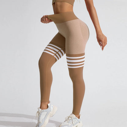 Leggings Donna Premium a Vita Alta con Scollo a V e Effetto Scrunch