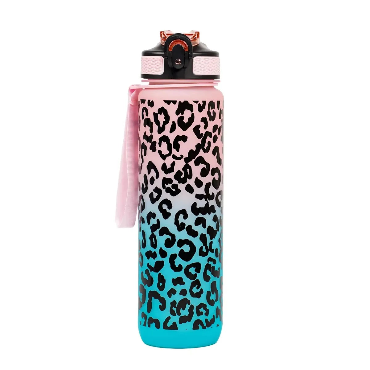 Borraccia sportiva 1L leopardata antigoccia