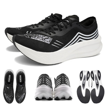 IRUNSVAN 1.0 scarpe da corsa ammortizzanti traspiranti per maratona con piastra in carbonio a palmo pieno di nylon per allenamento sportivo professionale