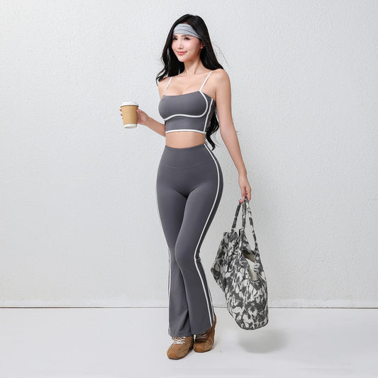Pantaloni Yoga Donna Elegance a Zampa