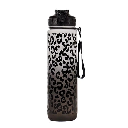 Borraccia sportiva 1L leopardata antigoccia