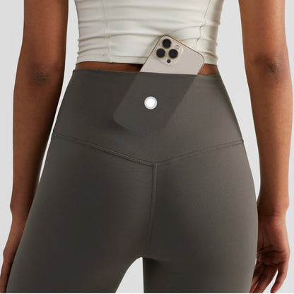 Leggings Corti Donna Sculpt Vita Alta con Tasca