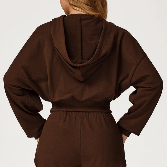 Cappotto da donna con cappuccio fitness a maniche lunghe da yoga Giacche sportive Camicie da allenamento per race Giacche sportive da allenamento per lecture femminile Abbigliamento sportivo