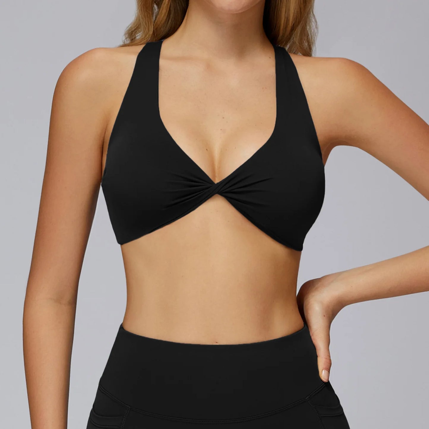 Intimo sportivo ad alta intensità da donna, gilet da yoga resistente a tutte le intemperie, antiurto, reggiseno fitness, top da lezione professionale integrato 