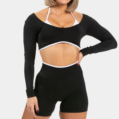 Top Goth Chic Donna – Maniche Lunghe