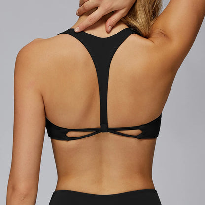 Intimo sportivo ad alta intensità da donna, gilet da yoga resistente a tutte le intemperie, antiurto, reggiseno fitness, top da lezione professionale integrato 