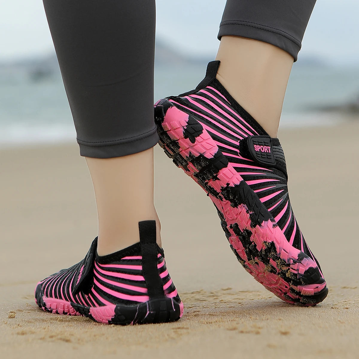 Scarpe da scoglio per uomo Donna Calzino da acqua ad asciugatura rapida a piedi nudi Scarpe sportive da atletica per esterni per kayak Canottaggio Escursionismo Surf Camminate