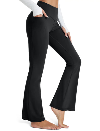 Leggings Donna Vita Alta Gamba Larga Sculpt Premium