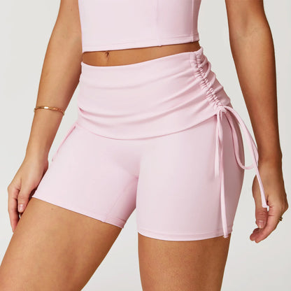 Short sportivi da donna a vita alta con effetto push-up