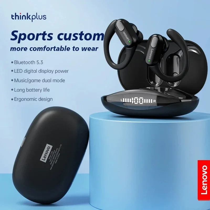 Lenovo XT80 Auricolari Wireless con Ganci e Microfono