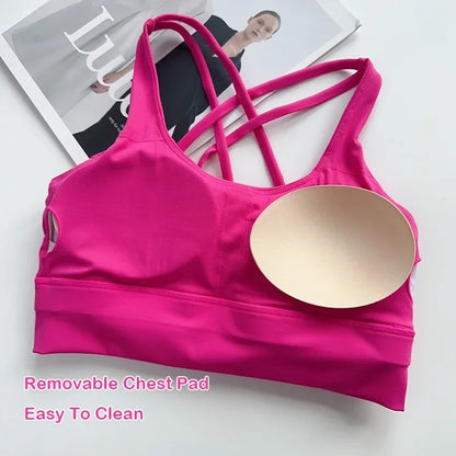 Completo sportivo da donna due pezzi con schiena incrociata