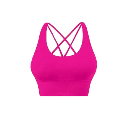 Top Fitness Push-Up con Schiena Incrociata