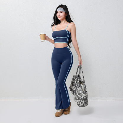 Pantaloni Yoga Donna Elegance a Zampa
