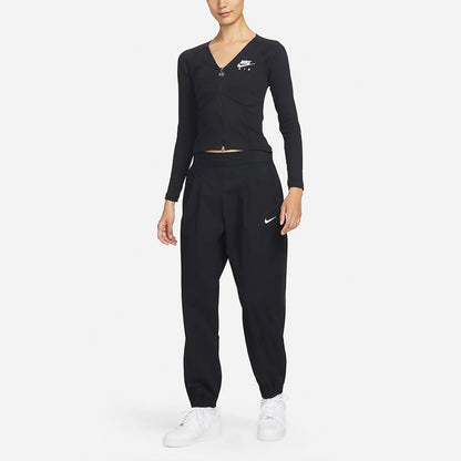 Felpa Nike ufficiale authentica Sportswear da donna a maniche lunghe con zip sul davanti FD2377-010