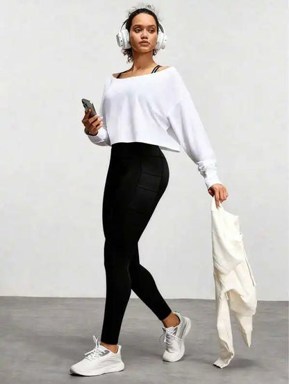 Leggings Yoga Donna Premium con Tasca | Vita Alta Modellante, Anti-Squat & Push-Up