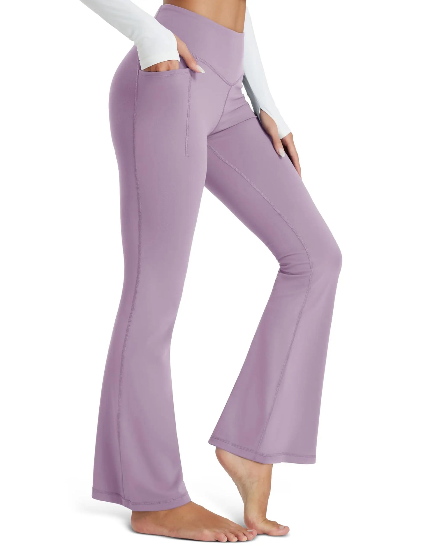 Leggings Donna Vita Alta Gamba Larga Sculpt Premium