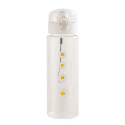 Borraccia sportiva trasparente da 780 ml con margherita