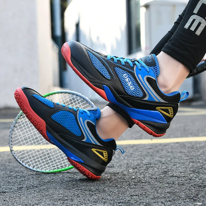 Scarpe da badminton professionali da uomo antiscivolo basse per sport all'aria aperta scarpe da allenamento tinta unita scarpe da corsa casual da uomo