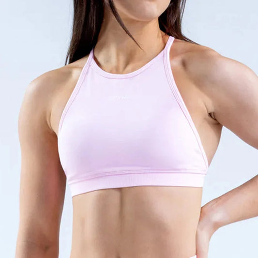 Reggiseno Sportivo Collo Alto con Schiena Incrociata