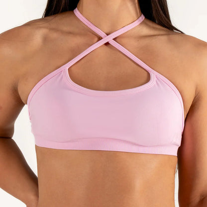 Soutien-gorge yoga senza cuciture con spalline convertibili