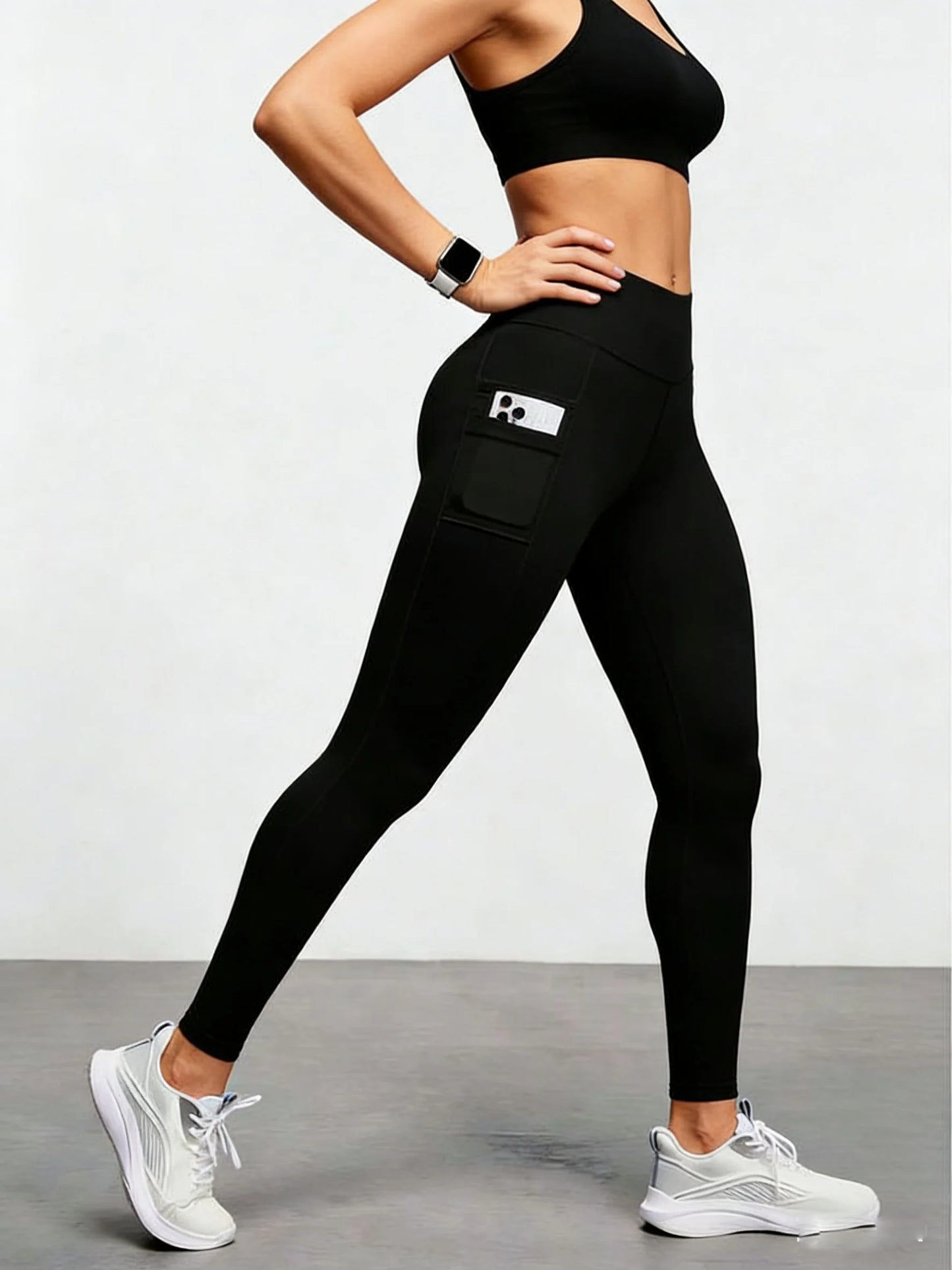 Leggings Yoga Donna Premium con Tasca | Vita Alta Modellante, Anti-Squat & Push-Up
