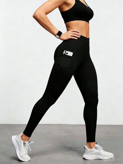 Leggings Yoga Donna Premium con Tasca | Vita Alta Modellante, Anti-Squat & Push-Up