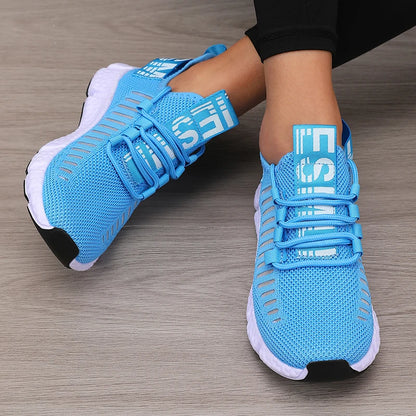 Scarpe sportive da donna Mesh Leggero Morbid sweat Cintura da jogging Traspirante Moda Sport Walking Scarpe casual da tennis basse per uomo