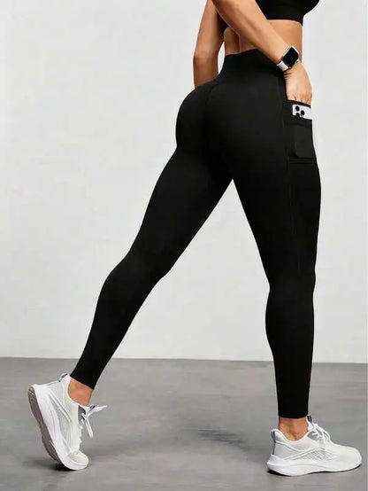 Leggings Yoga Donna Premium con Tasca | Vita Alta Modellante, Anti-Squat & Push-Up