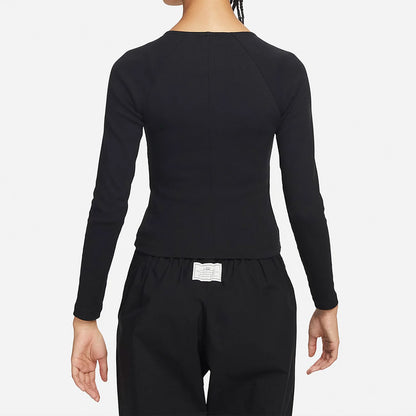 Felpa Nike ufficiale authentica Sportswear da donna a maniche lunghe con zip sul davanti FD2377-010