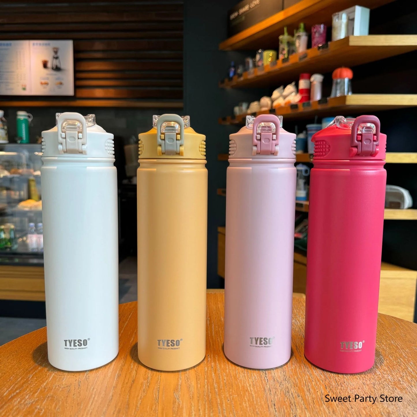 Borraccia Termica in Acciaio Inox 750 ml con Cannuccia