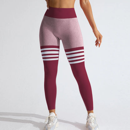 Leggings Donna Premium a Vita Alta con Scollo a V e Effetto Scrunch