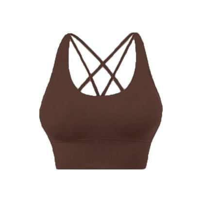 Top Fitness Push-Up con Schiena Incrociata